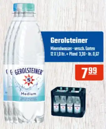 Hörl Getränke Gerolsteiner Mineralwasser 12 X 1,0 ltr. Angebot