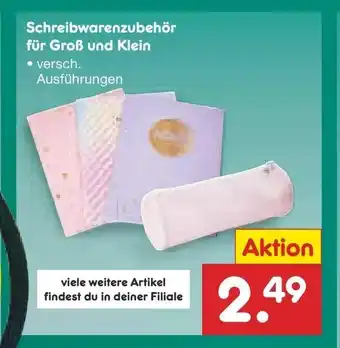 Netto Marken-Discount Schreibwarenzubehör für Groß und Klein Angebot