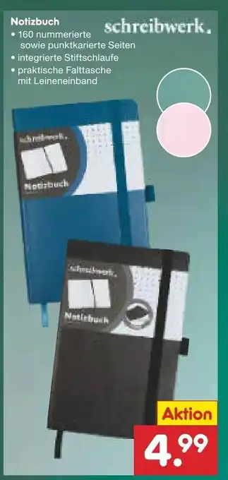 Netto Marken-Discount Notizbuch Angebot