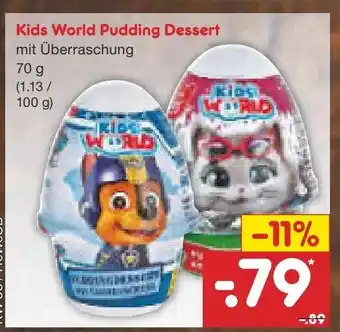 Netto Marken-Discount Kids World Pudding Dessert 70g Angebot