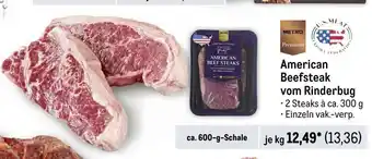 METRO METRO Premium American Beefsteak vom Rinderbug 1kg Angebot