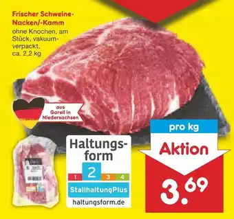 Netto Marken-Discount Frischer Schweine Nacken/Kamm 2,2kg Angebot