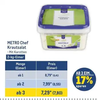 METRO METRO Chef Krautsalat 2kg Angebot