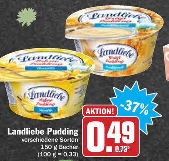 Hit Landliebe Pudding 150g Becher Angebot