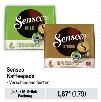 METRO Senseo Kaffeepads je 8-/16-Stück-Packung Angebot