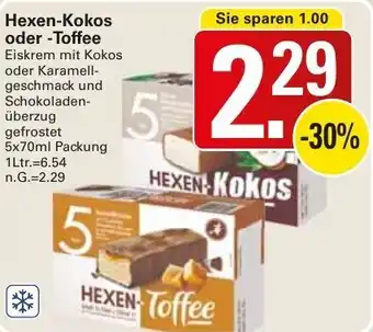 WEZ Hexen-Kokos oder -Toffee 5x70ml Packung Angebot