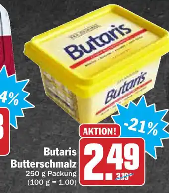 Hit Butaris Butterschmalz 250g Angebot