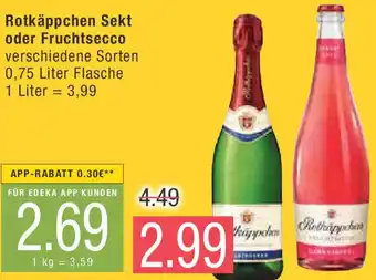 Marktkauf Rotkäppchen Sekt oder Fruchtsecco 0,75 Liter Flasche Angebot