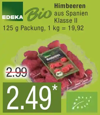 Marktkauf EDEKA Bio Himbeeren 125 g Packung Angebot