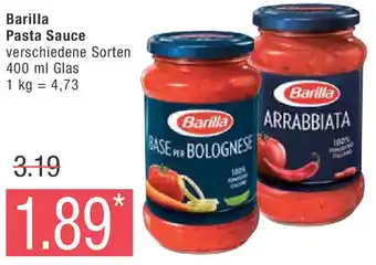 Marktkauf Barilla Pasta Sauce 400 ml Glas Angebot