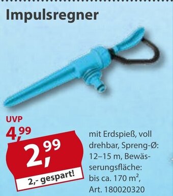Sonderpreis Baumarkt Impulsregner Angebot