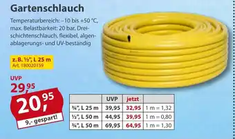 Sonderpreis Baumarkt Gartenschlauch 1/2" 25m Angebot