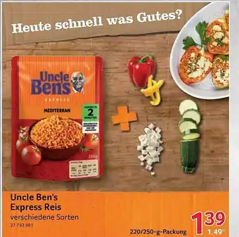 Selgros Uncle Ben's Express Reis Angebot