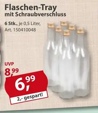 Sonderpreis Baumarkt Flaschen-Tray mit Schraubverschluss Angebot