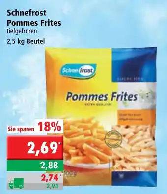 L. STROETMANN GROSSMARKT Schnefrost Pommes Frites 2,5kg Beutel Angebot