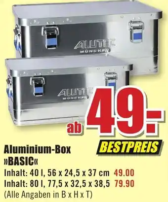 B1 Discount Baumarkt Aluminium-Box »BASIC«< Angebot