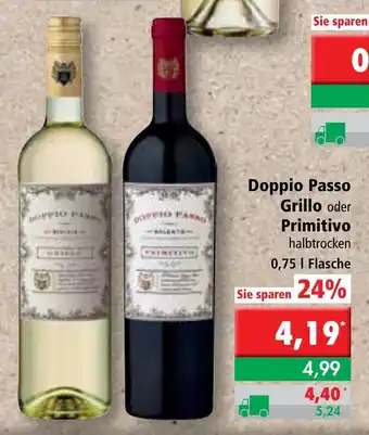 L. STROETMANN GROSSMARKT Doppio Passo Grillo oder Primitivo 0,75L Angebot
