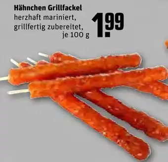 REWE Hähnchen Grillfackel 100 g Angebot