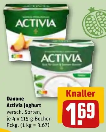 REWE Danone Activia Joghurt 4 x 115-g-Becher-Pckg. Angebot