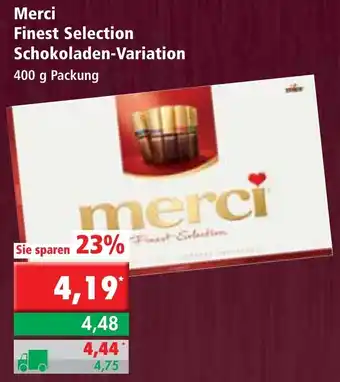 L. STROETMANN GROSSMARKT Merci Finest Selection Schokoladen Variation 400g Angebot