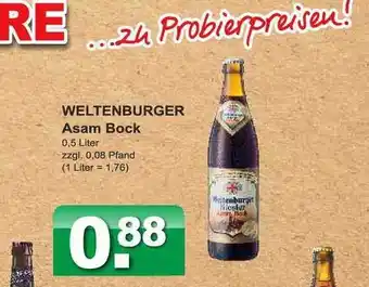 Getränkeparadies Gefromm Weltenburger Asam Bock Angebot