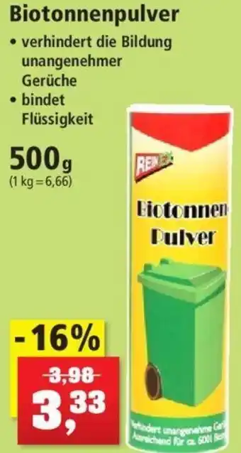 Thomas Philipps Reinex Biotonnen Pulver 500 g Angebot