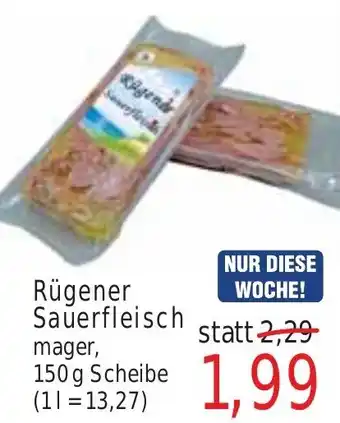 Wiglo Wunderland Rügener Sauerfleisch mager, 150 g Scheibe Angebot