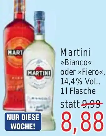 Wiglo Wunderland Martini >>Bianco<< oder >>Fiero<< 1 L Flasche Angebot