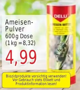 Wiglo Wunderland DELU Ameisen-Pulver 600 g Dose Angebot