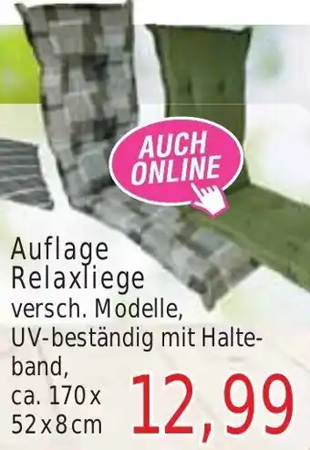 Wiglo Wunderland Auflage Relaxliege Angebot