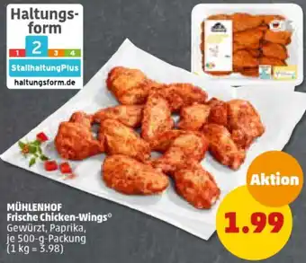 PENNY MÜHLENHOF Frische Chicken-Wings 500-g-Packung Angebot