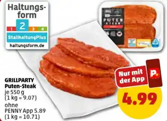 PENNY GRILLPARTY Puten-Steak 550 g Angebot