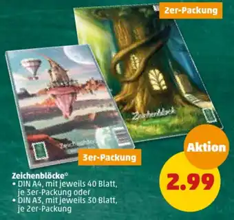 PENNY Zeichenblöcke 3er-Packung Angebot