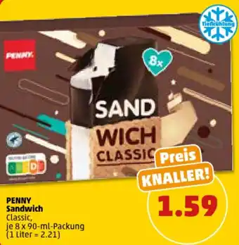 PENNY PENNY Sandwich Classic 8 x 90-ml-Packung Angebot