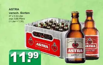 Getränkeparadies Gefromm Astra versch. Sorten Angebot