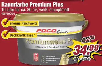 Poco Raumfarbe Premium Plus 10 Liter Angebot