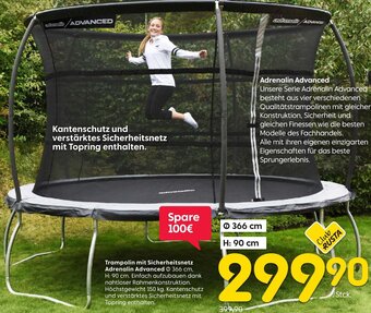 Rusta Trampolin mit Sicherheitsnetz Adrenalin Advanced Angebot