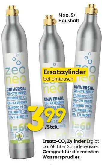 Rusta Ersatz-CO₂ Zylinder Angebot