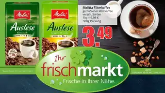 Ihr Frischmarkt Melitta Filterkaffee 500g Angebot