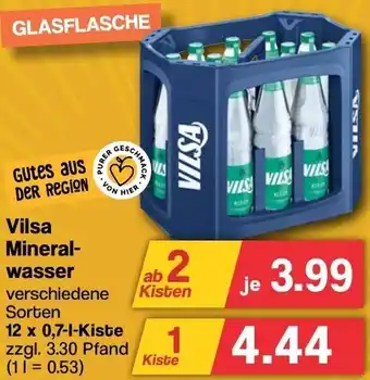 Famila Nord West Vilsa Mineralwasser 12x0,7 L Kiste Angebot