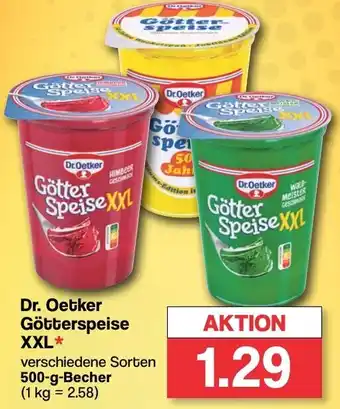 Famila Nord West Dr. Oetker Götterspeise XXL 500 g Becher Angebot