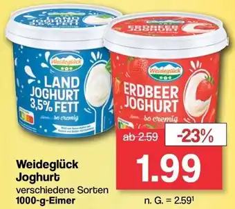 Famila Nord West Weideglück Joghurt 1000 g Eimer Angebot