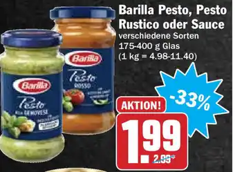 Hit Barilla Pesto, Pesto Rustico oder Sauce 175-400g Angebot