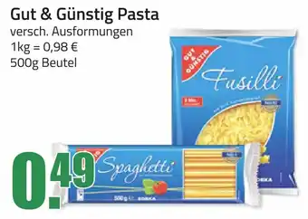 Ihr Frischmarkt Gut & Günstig Pasta 500g Beutel Angebot