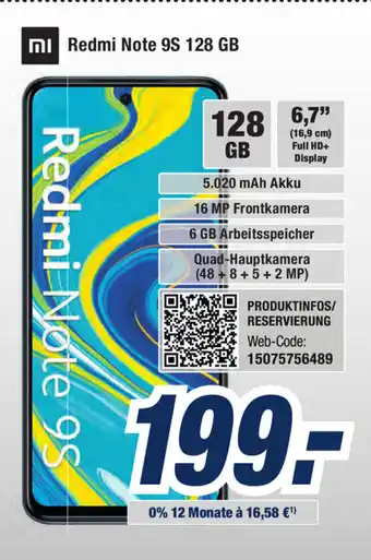 Expert Bening Redmi Note 9S 128 GB Angebot