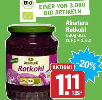 Hit Alnatura Rotkohl 680g Angebot