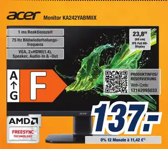 Expert Bening Acer Monitor KA242YABMiix Angebot