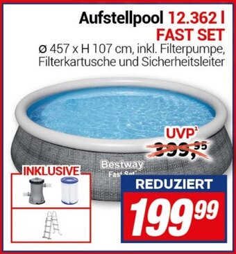 CENTERSHOP Bestway Aufstellpool 12.362 L FAST SET Angebot