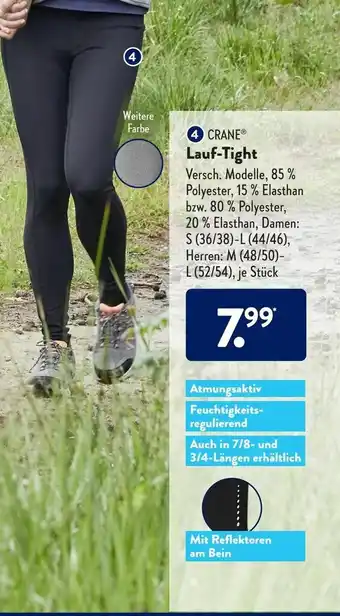 Aldi Süd Crane Lauf-Tight Angebot