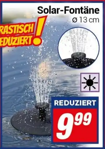 CENTERSHOP Solar-Fontäne Ø 13 cm Angebot